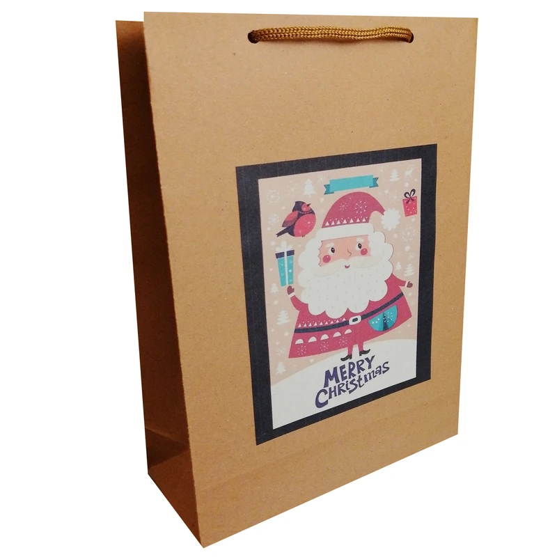 ساک هدیه مدل کریسمس مبارک مجموعه 2 عددی