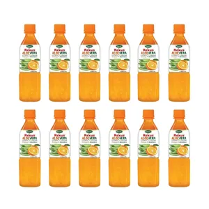 آبمیوه پرتقال با تکه های آلوئه ورا مربعی رکسوس - 330 میلی لیتر بسته 12 عددی