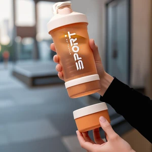 شیکر ورزشی مدل سه تکه کد 3007 گنجایش 0.5 لیتر