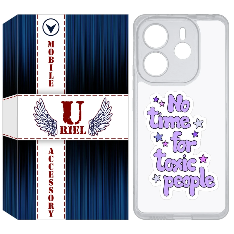 کاور یوریل مدل Clear کد 97 طرح Toxic مناسب برای گوشی موبایل شیائومی Redmi Note 14 4G