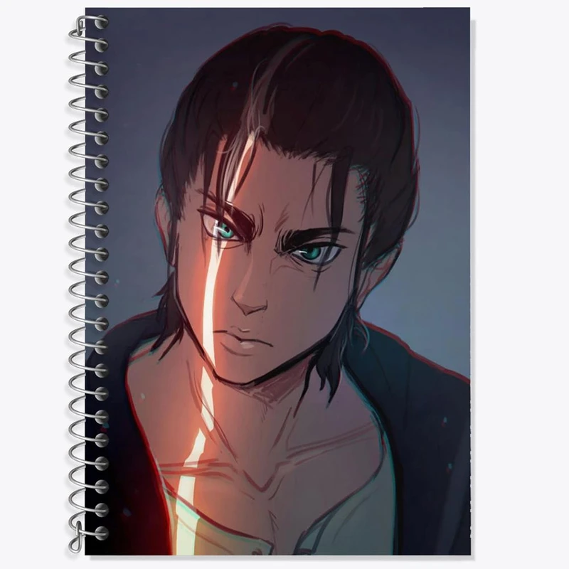 دفتر لغت 50 برگ خندالو مدل ارن یگر انیمه اتک آن تایتان Attack on Titan کد 11011