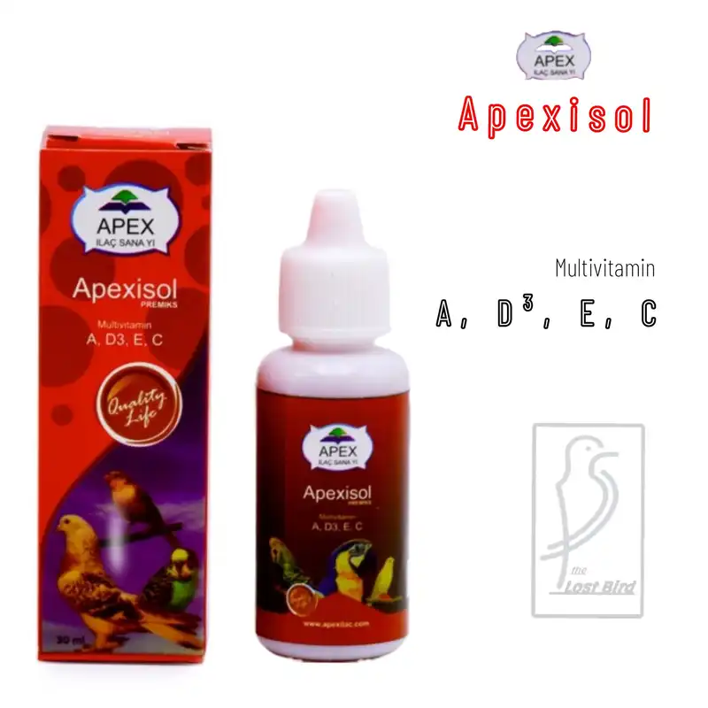 قطره تقویت نطفه پرندگان اپکس مدل AD3Ec حجم 30 میلی لیتر