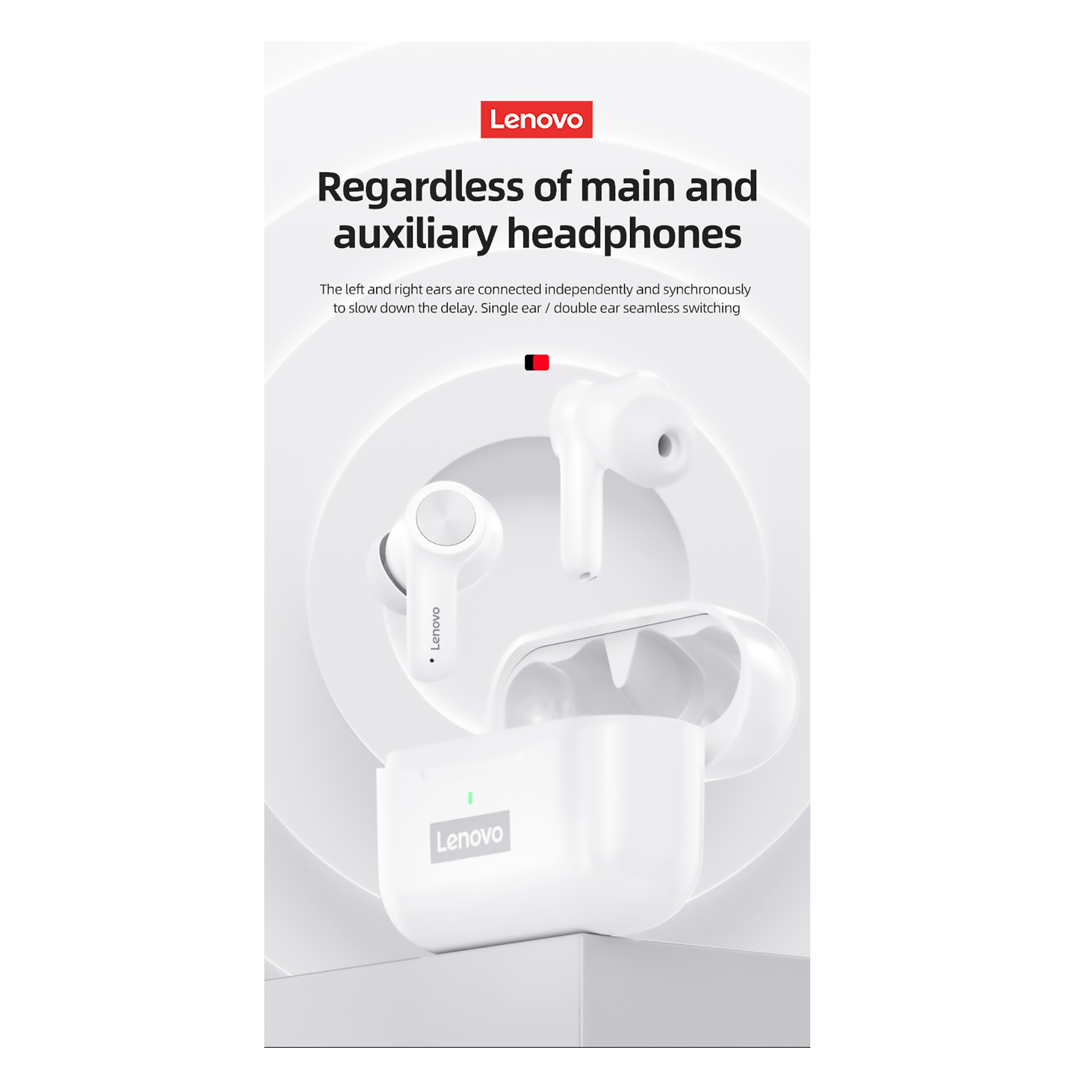 هدفون بی سیم لنوو مدل MST LPSEVEN0 PO70