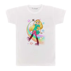 تی شرت بچگانه پرمانه طرح Star vs the Forces of Evil کد pmt.2834