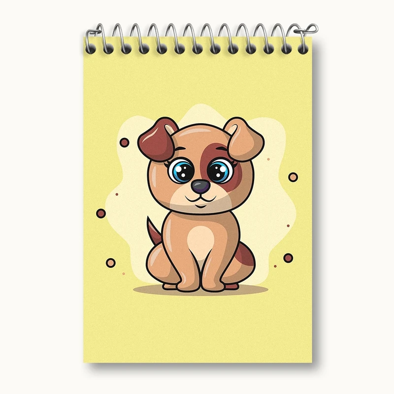 دفتر یادداشت 50 برگ خندالو مدل سگ بامزه کد N1644