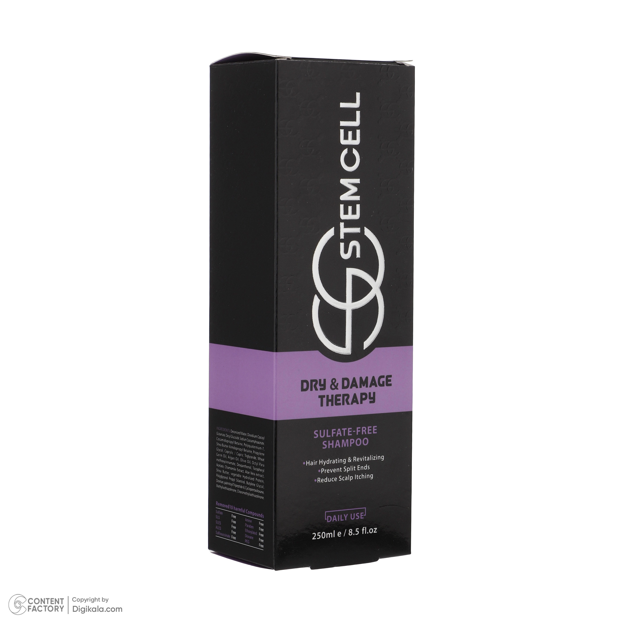 شامپو مو استم سل مدل Sulfate Free مناسب موهای خشک و اسيب ديده حجم 250 ميلی ليتر شامپو مو استم سل مدل Sulfate Free مناسب موهای خشک و اسيب ديده حجم 250 ميلی ليتر