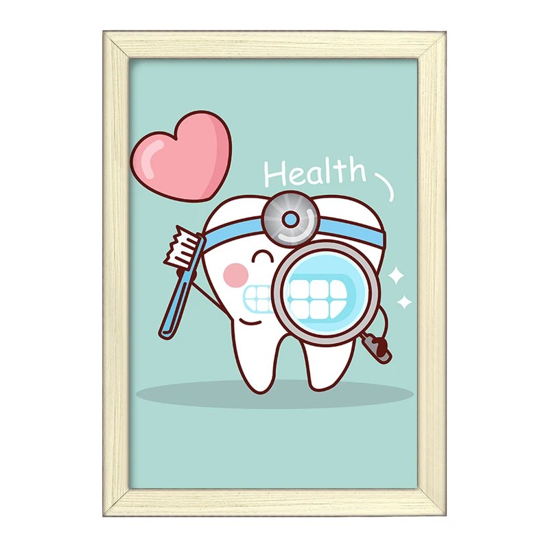 تابلو خندالو طرح دندان و دندان پزشکی کودکانه کد 36688