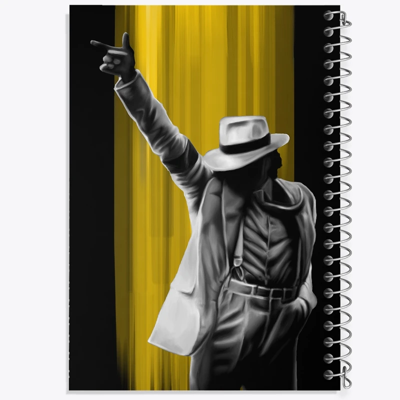 دفتر لیست خرید 50 برگ خندالو طرح مایکل جکسون (Michael Jackson) کد F768