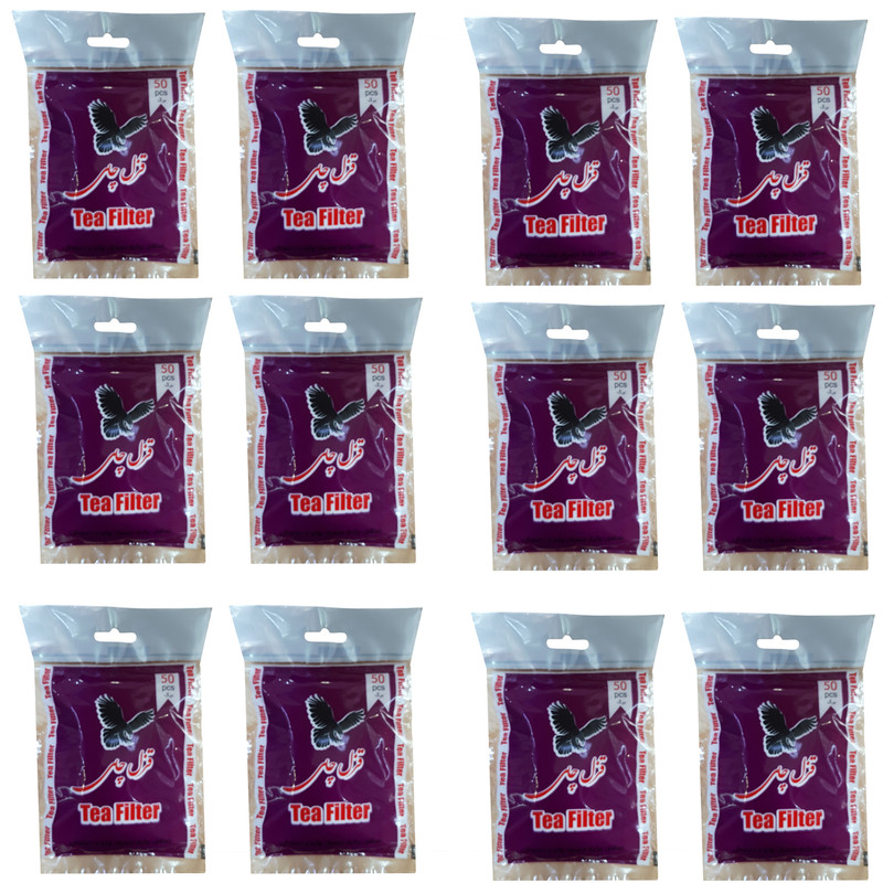 فیلتر چای قزل چای مدل کاغذی 12 بسته 50 عددی