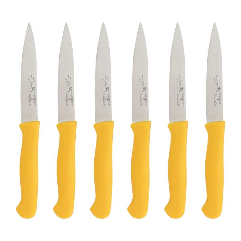 چاقو پناهنده مدل دم دستی پلاستیکی تخت سایز 4 بسته 6 عددی