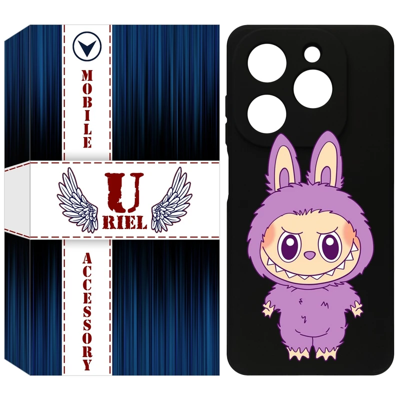 کاور یوریل قاب مدل KSH کد 150 طرح عروسک لبوبو مناسب برای گوشی موبایل تکنو Spark 20 / Spark Go 2024