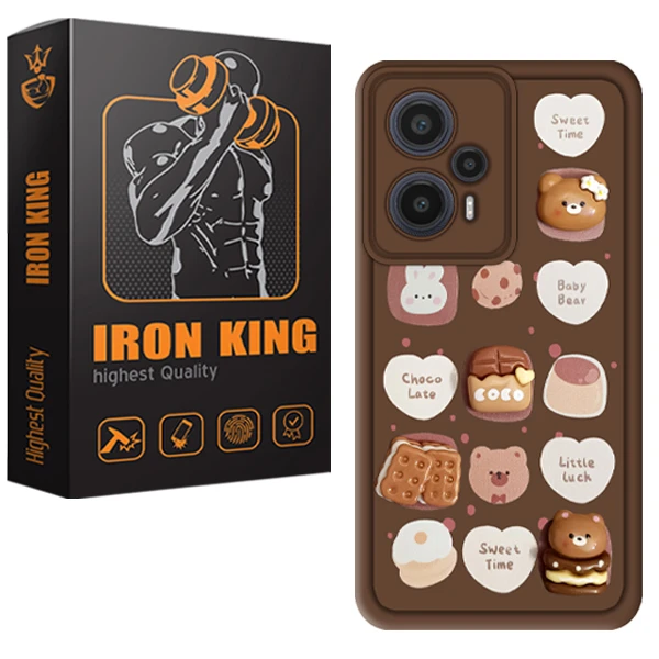 کاور آیرون کینگ مدل IR-Chocolate-21 مناسب برای گوشی موبایل شیائومی Poco F5 / Redmi Note 12 Turbo