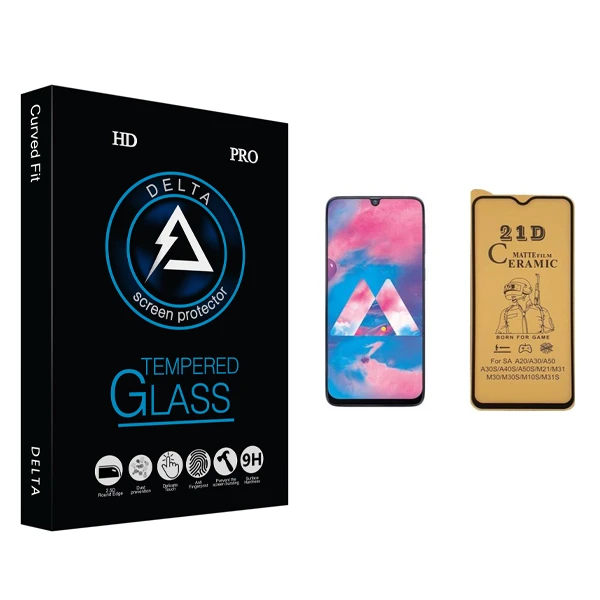 محافظ صفحه نمایش سرامیکی دلتا مدل HD مناسب برای گوشی موبایل سامسونگ Galaxy M30