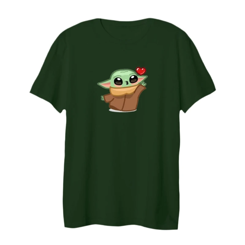 تی شرت لانگ آستین کوتاه زنانه مدل بیبی یودا