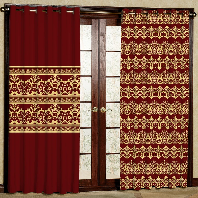 پرده مدل طرحدار مخمل پانچی کد 1931a سایز 200x140 سانتی متر