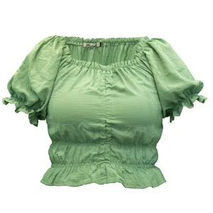 بلوز آستین کوتاه زنانه مدل نیلوفر 