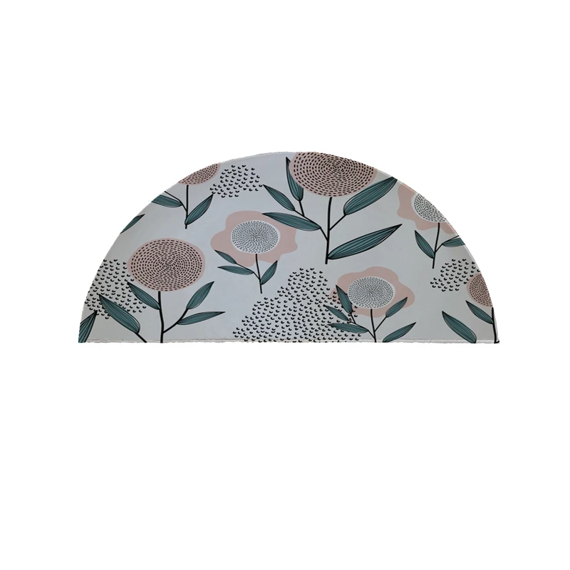 پادری مدل نیم دایره طرح گل کد 8126 سایز 90×45 سانتی متر