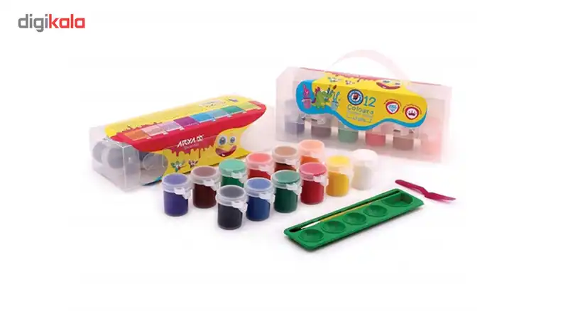 گواش 12 رنگ آریا کد 4016