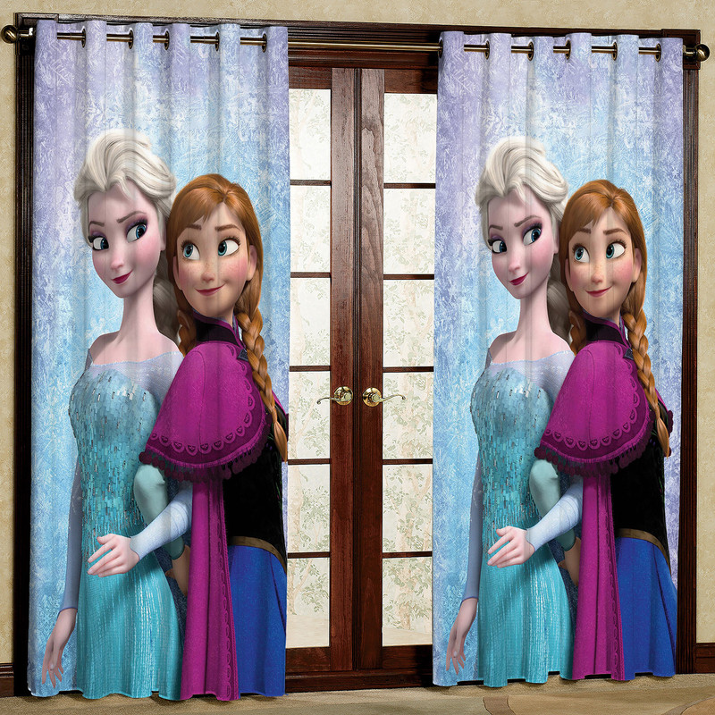 پرده مدل السا و آنا هازان پانچی کد 1371 سایز 140x200 سانتی متر