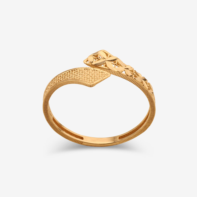 انگشتر طلا کم اجرت 18 عیار زنانه ناریا مدل ایوا کد M21-42 سایز 56