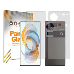 Panzer Glass Resistant model transparent screen protector suitable for ZTE nubia Z70 Ultra mobile phone along with the back protector