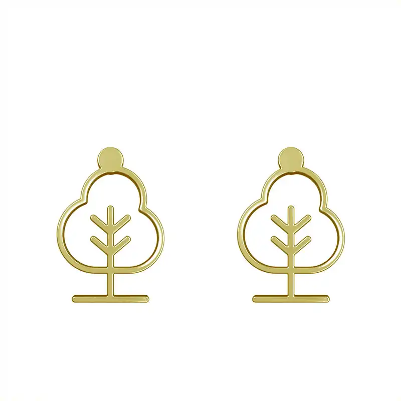 گوشواره طلا 18 عیار زنانه مدوپد مدل درخت کد GA1-15805