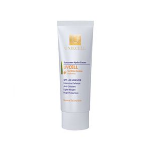 کرم ضد آفتاب بی رنگ آنژسل  SPF50 مدل UVCELL مناسب انواع پوست حجم 40 میلی لیتر
