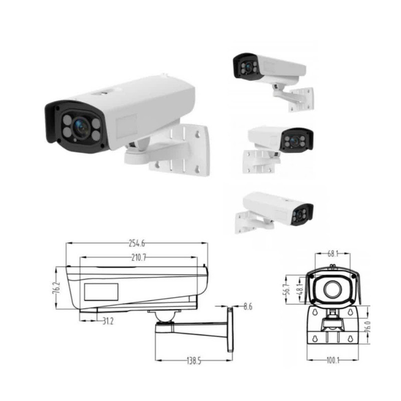 دوربین مداربسته تحت شبکه مدل پلاک خوان UN52IP41