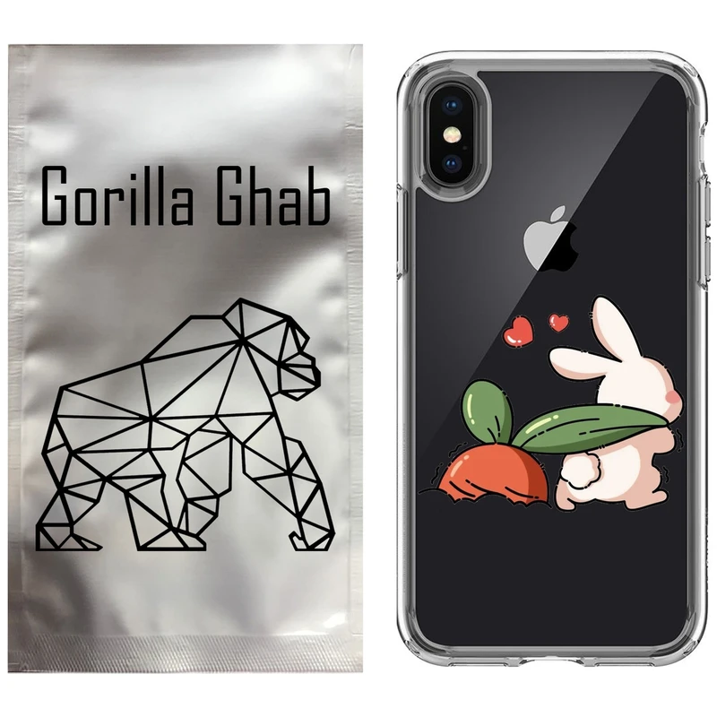 کاور گوریلا قاب مدل CLG کد 71 طرح خرگوش مناسب برای گوشی موبایل اپل iPhone X / XS