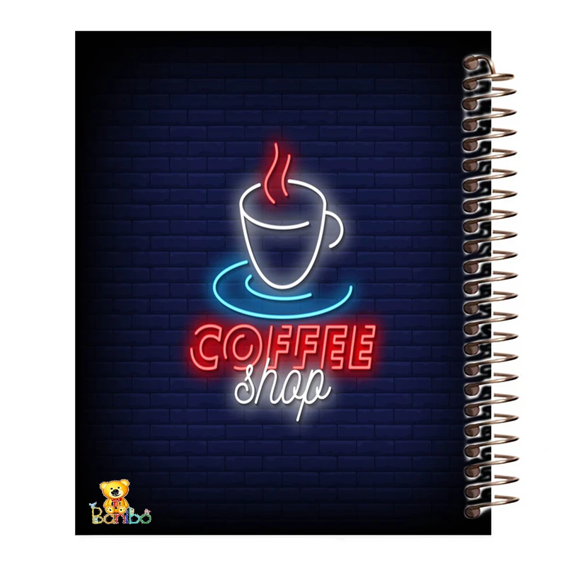 دفتر مشق 100 برگ سیمی بانیبو مدل coffee کد H 4527