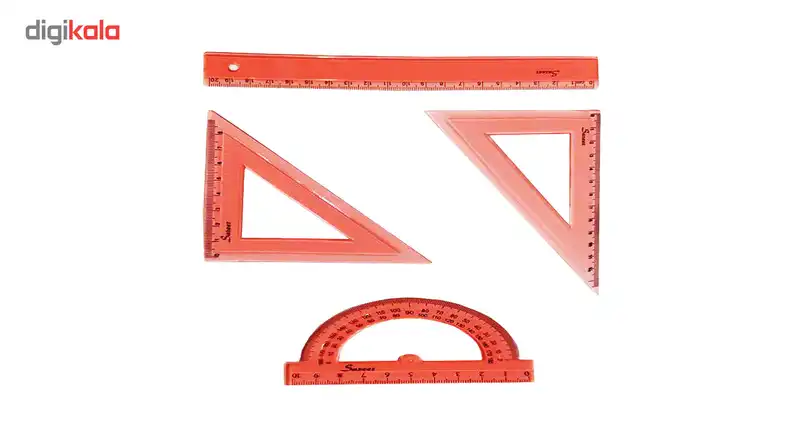 خط کش صریر مدل ژله ای مجموعه 4 عددی