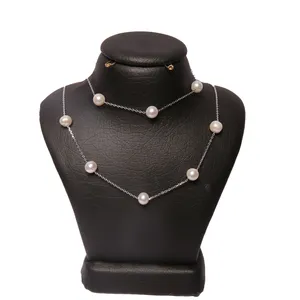 نیم ست مروارید نقره کد S147