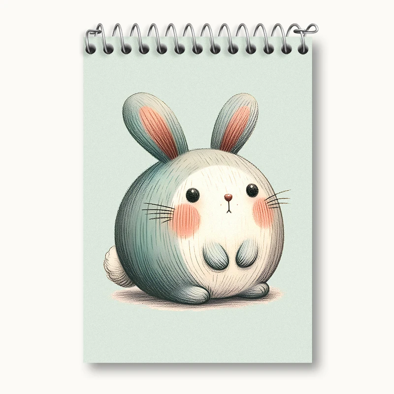 دفتر یادداشت 50 برگ خندالو طرح خرگوش کیوت کد N4671