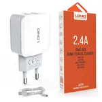شارژر دیواری الدینیو مدل A2202 به همراه کابل microUSB