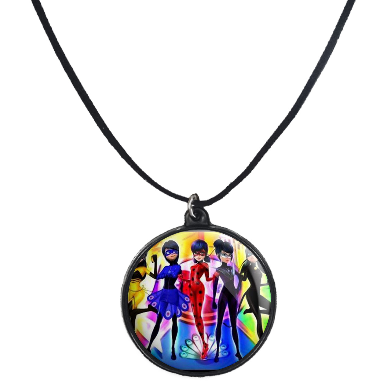 گردنبند پرمانه طرح کفشدوزکی کد pmb.1289مدل دو طرفه