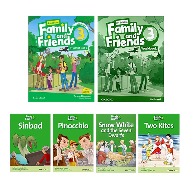 کتاب Family and Friends 3 اثر Naomi Simmons انتشارات آکسفورد 6 جلدی