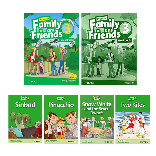 کتاب Family and Friends 3 اثر Naomi Simmons انتشارات آکسفورد 6 جلدی