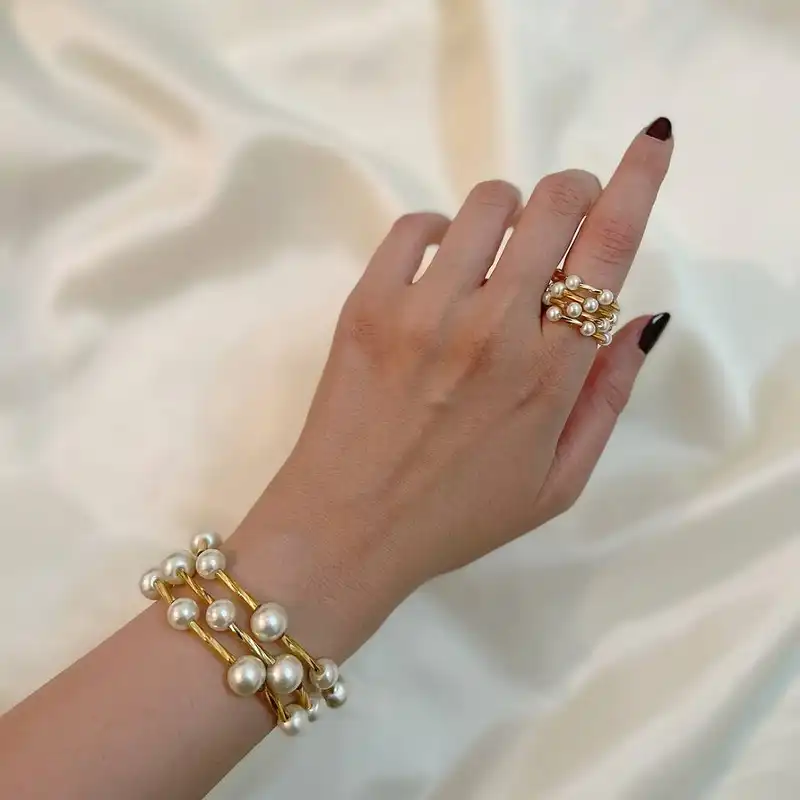 دستبند زنانه مدل مروارید