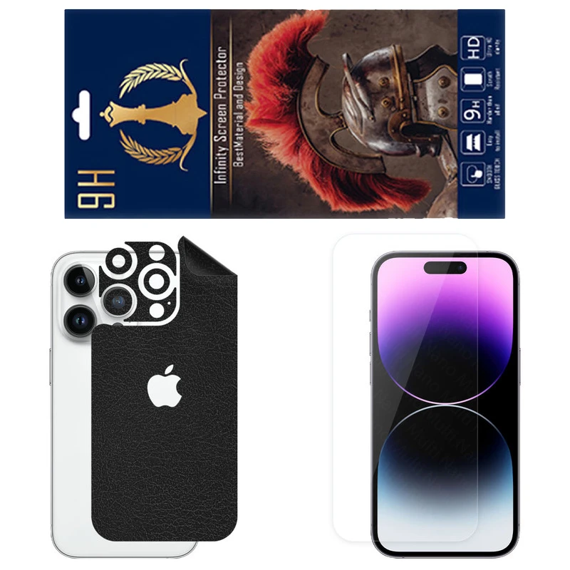 برچسب پوششی اینفینیتی مدل CH مناسب برای گوشی موبایل اپل iPhone 14 Pro به همراه محافظ صفحه نمایش