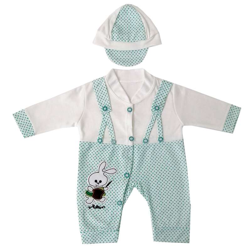 ست سرهمی و کلاه نوزادی مدل SHN-11