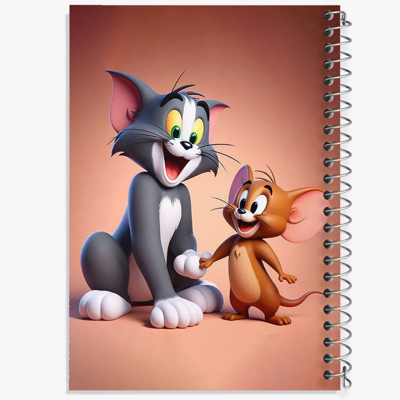 دفتر مشق 100 برگ خندالو طرح تام و جری کد F2117