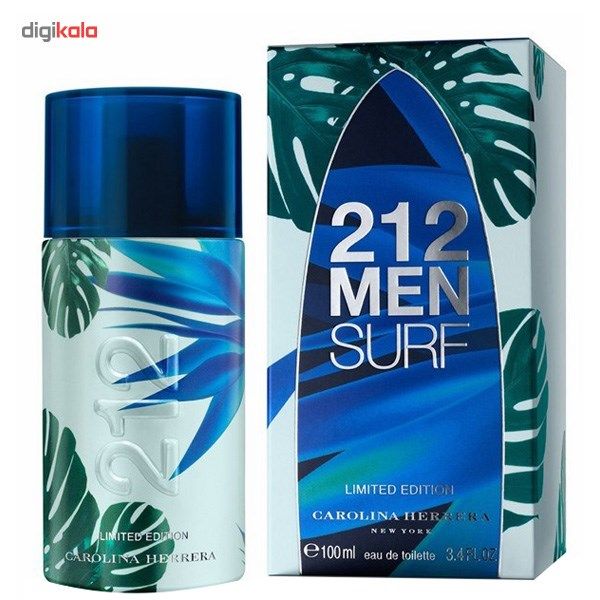 ادو تویلت مردانه کارولینا هررا مدل 212 Surf for Him حجم 100 میلی لیتر -  - 2