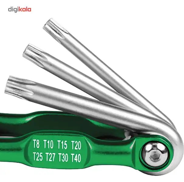 مجموعه 8 عددی آچار ستاره‌ای تاشو نووا مدل NTK-1008