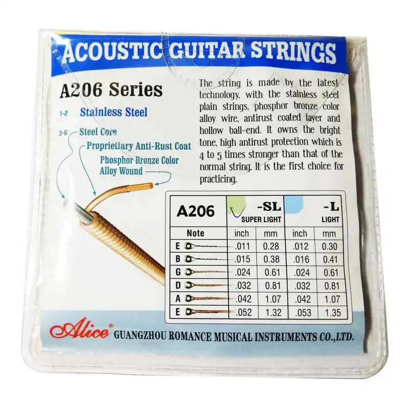 سیم گیتار آکوستیک مدل آلیس کد A206