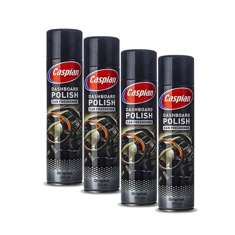 اسپری داشبورد خودرو کاسپین مدل original حجم 300 میلی لیتر بسته 4 عددی