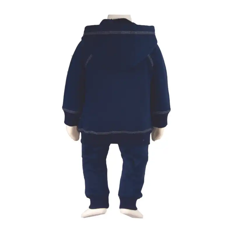 ست سویشرت و شلوار نوزادی آدمک کد 266100 رنگ سرمه ای