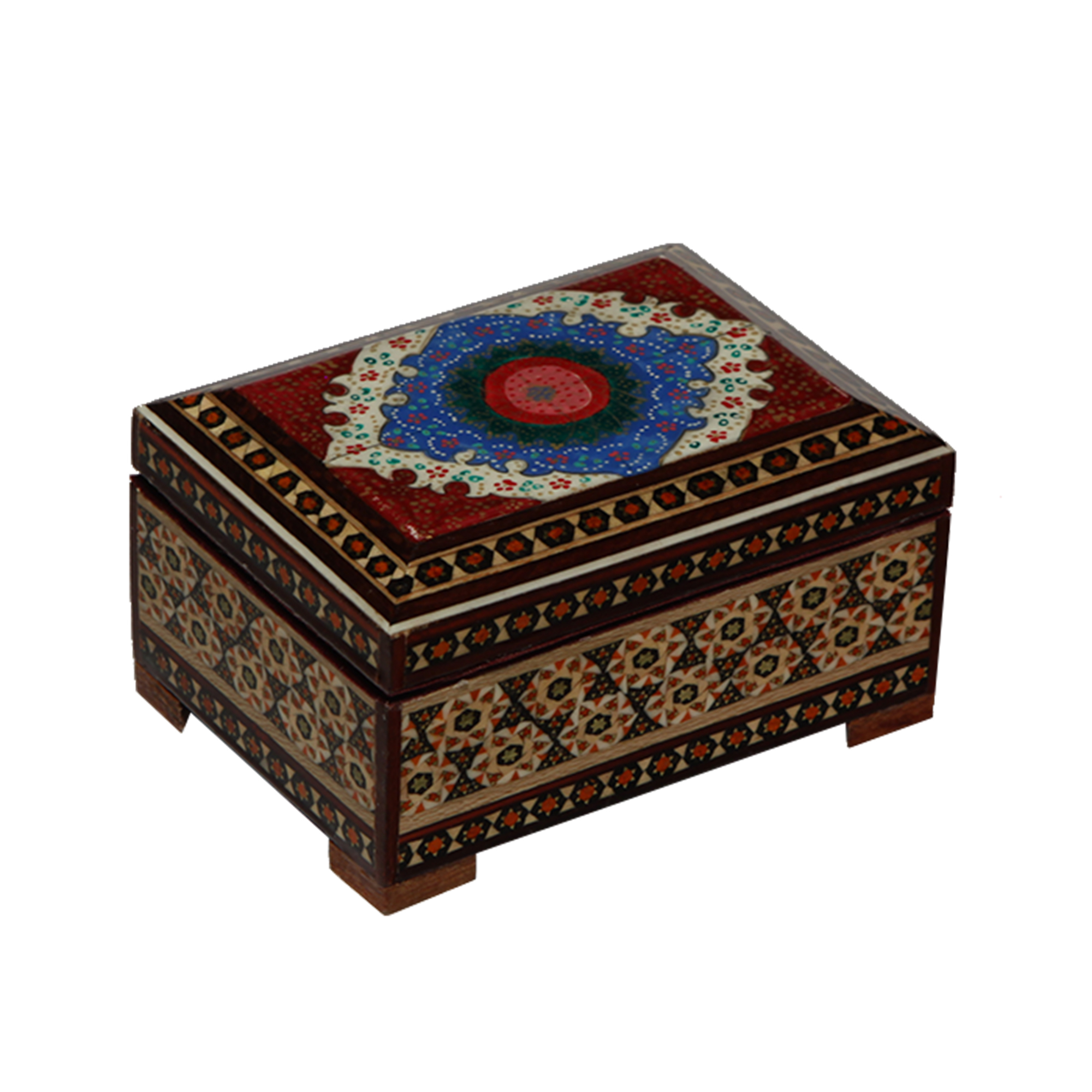 جعبه جواهرات خاتم کاری گالری گوهران مدل 73