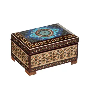 جعبه جواهرات خاتم کاری گالری گوهران مدل 80