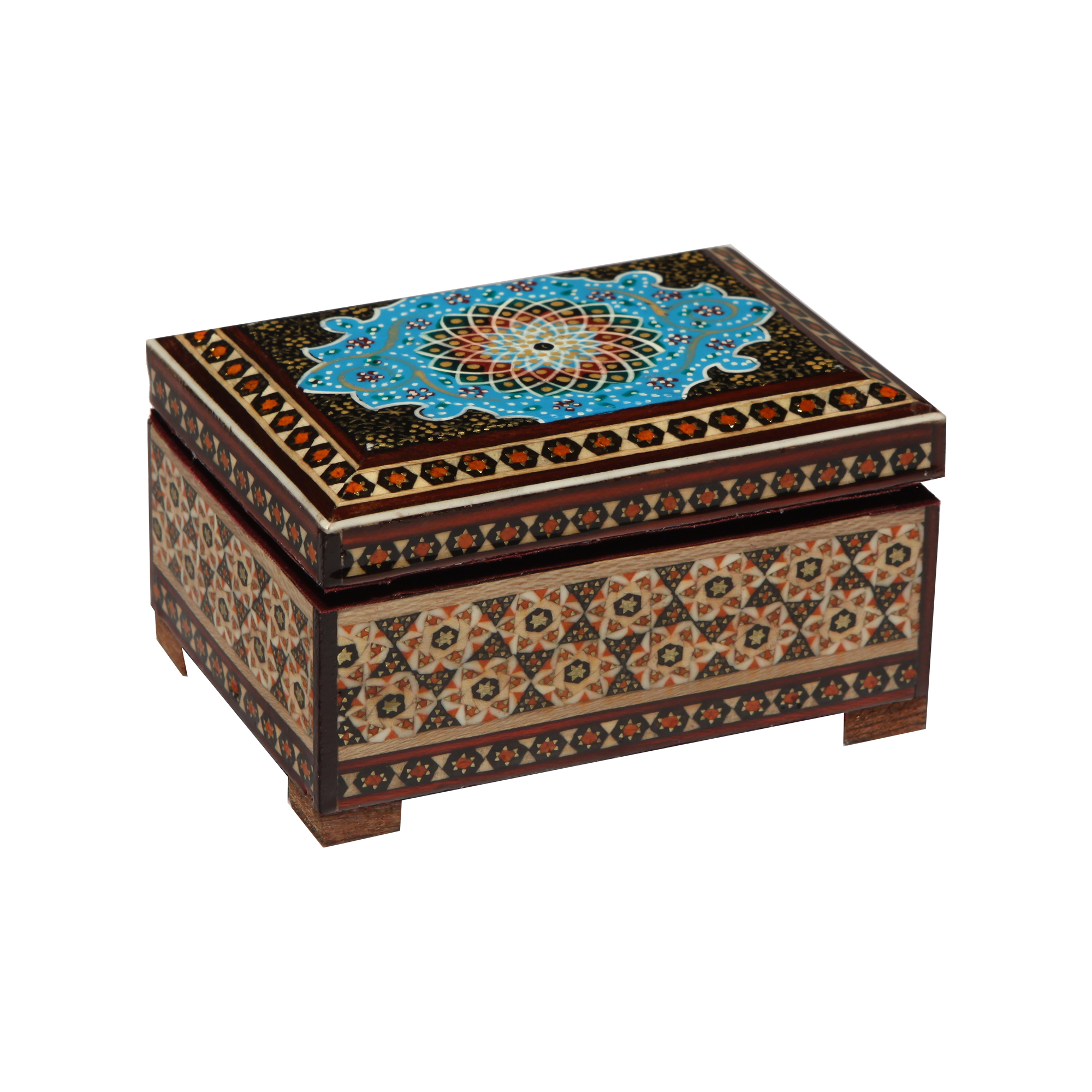 جعبه جواهرات خاتم کاری گالری گوهران مدل 1481