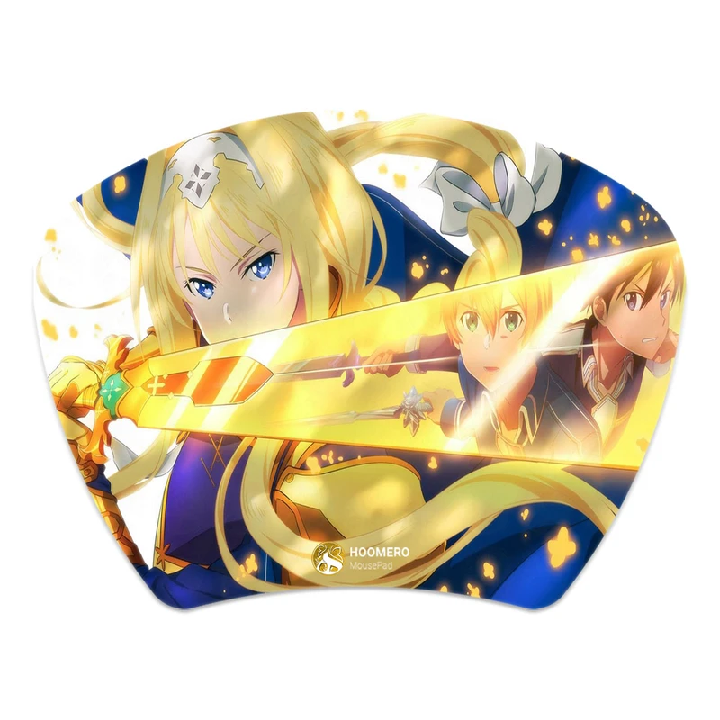 ماوس پد هومرو مدل MC1214 طرح انیمه شمشیرزنی آنلاین